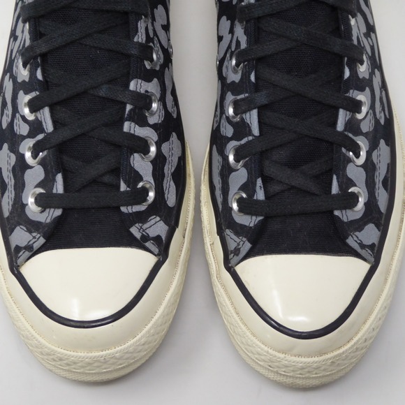 Converse Chuck 70 Hi Leopard Print Grey Black Shoes Sneaker Mens 8.5 Womens 10.5 - Picture 3 of 9